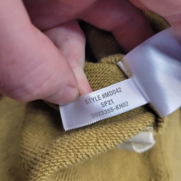 Madewell (Re)sourced Cotton Relaxed Hoodie Sweatshirt in Olive Surplus - Picture 7 of 7